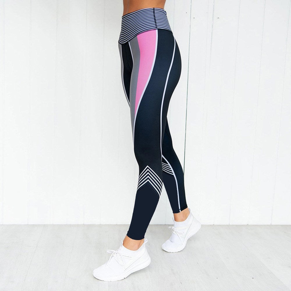 Digital Printing Tall Waist Yoga Pants