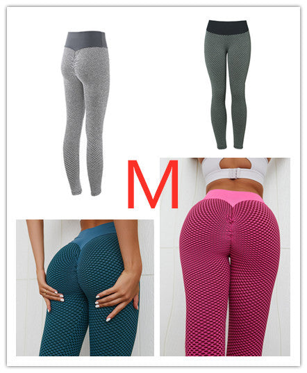 Plaid Seamless High Waist Breathable Leggings