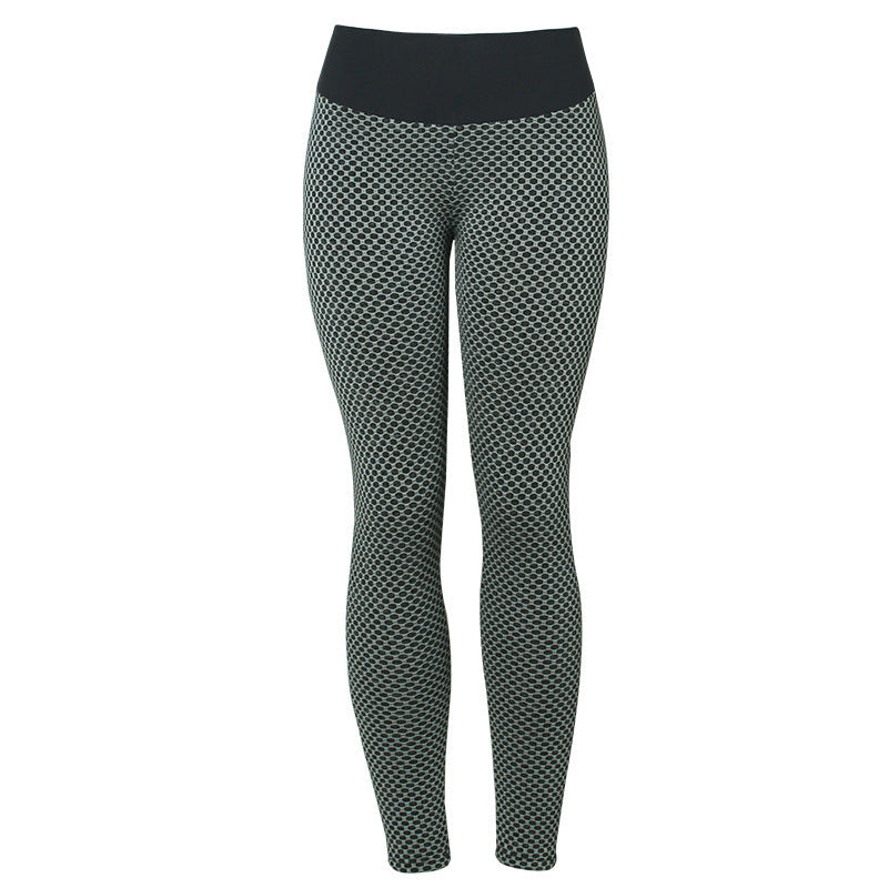 Plaid Seamless High Waist Breathable Leggings