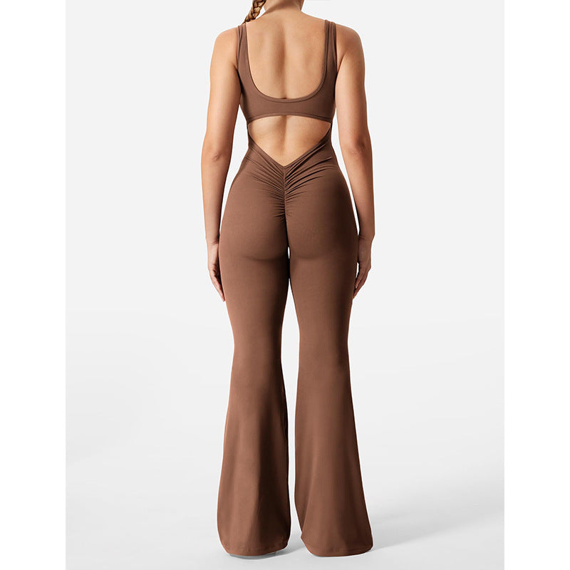 Slim Fit Hip Raise Backless Sexy Jumpsuit